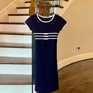 Navy & White Dress